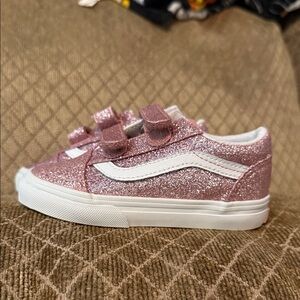 Vans Kids Sparkly Pink Sneakers
